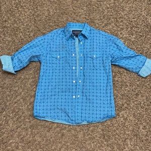 Really really cute boys pearl-snap western shirt